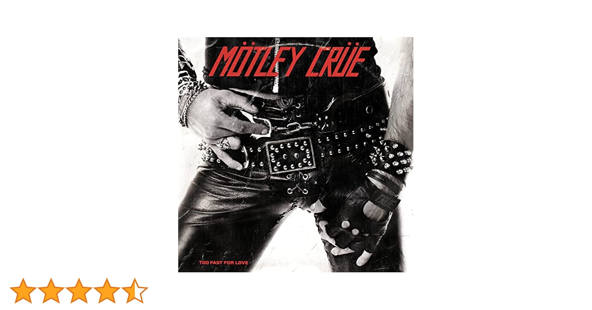 Motley Crue Too Fast For Love 国内盤 Amazon.co.jp: Too Fast For Love: ミュージック